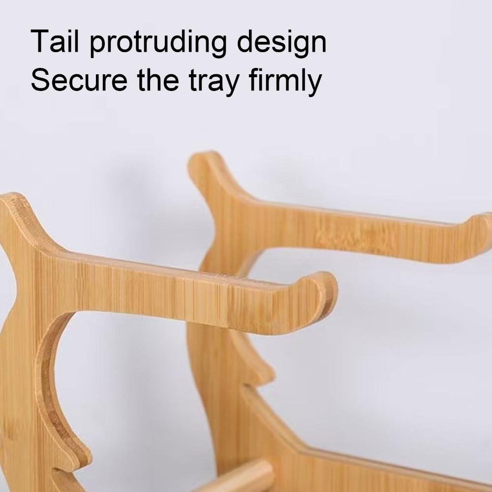 Multi Layer Basket Stand Oval Tray Shape Fruit Bowl Easy Assembly Serving Stand Dining Table
