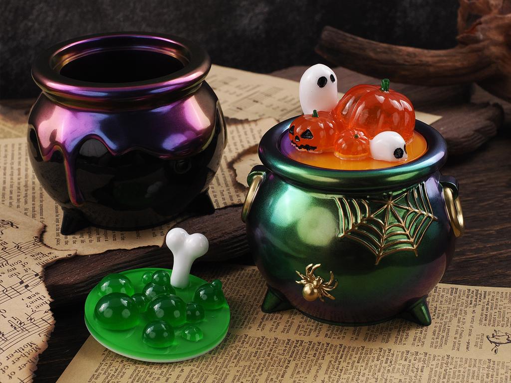 3D Силиконовая форма для котла ведьмы на Хэллоуин, DIY креативная форма для коробки для хранения тыквы, форма для заливки эпоксидной смолы, форма для контейнера для конфет
