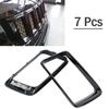 Gloss Black Front Grille Trim Ring Insert Trim For Jeep Grand Cherokee 2014-2016