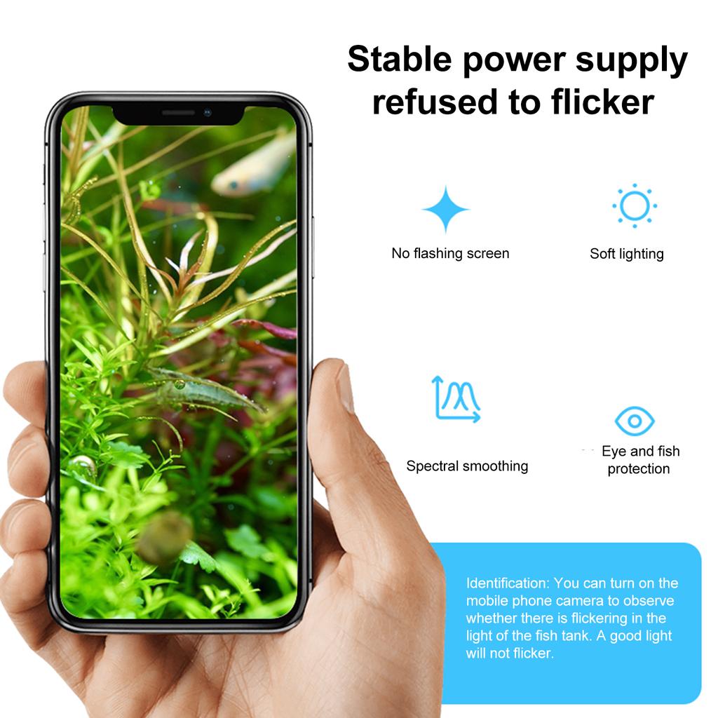 24/7 Lighting Full Spectrum Aquarium Light Sunrise Sunset LED Fish Tank Light Tropical Fish Plant