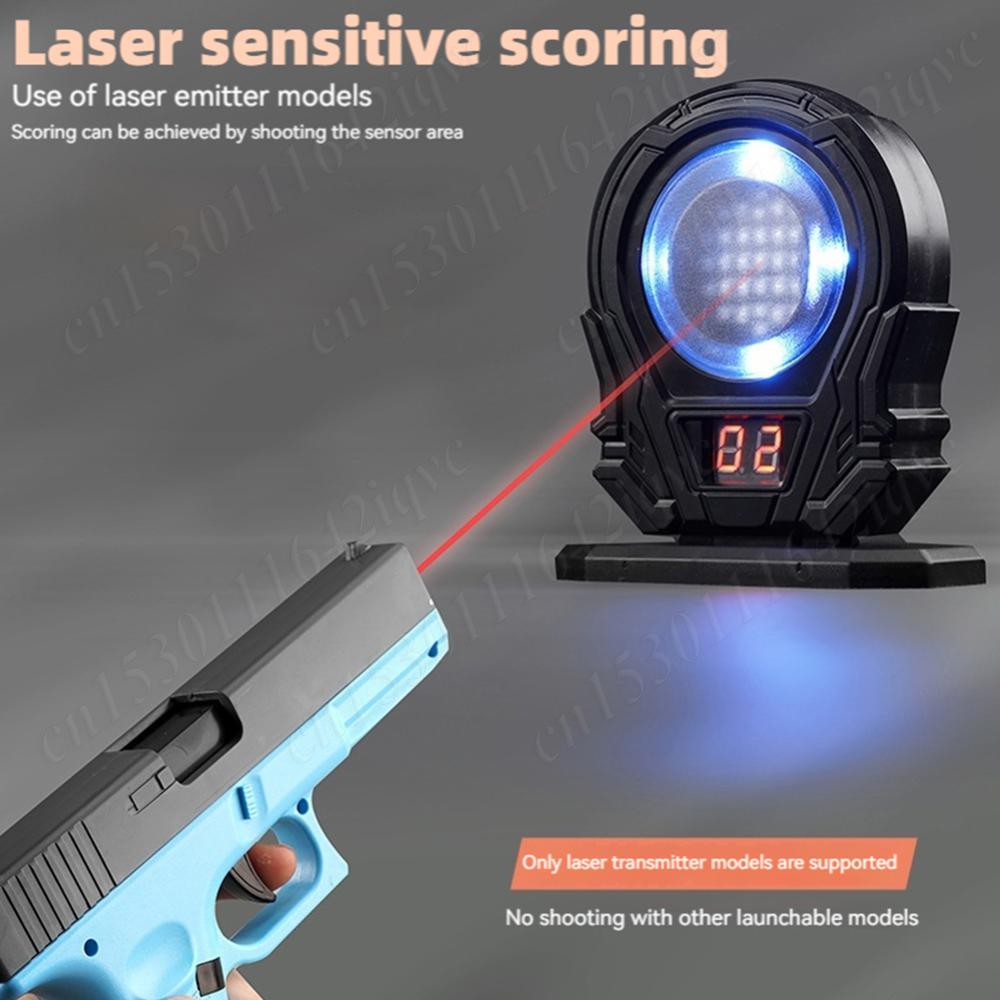 Electronic Scoring Laser Target Infrared Induction Portable Shooting Light Counting Trainer System Sound Effects Training Toy