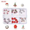 Claus Manicure Accessories Christmas Nail Charms Christmas Nail Decorations Party Nail Rhinestones