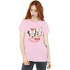 Disney Womens/Ladies Minnie Mouse & Daisy Cherry Cotton Boyfriend T-Shirt