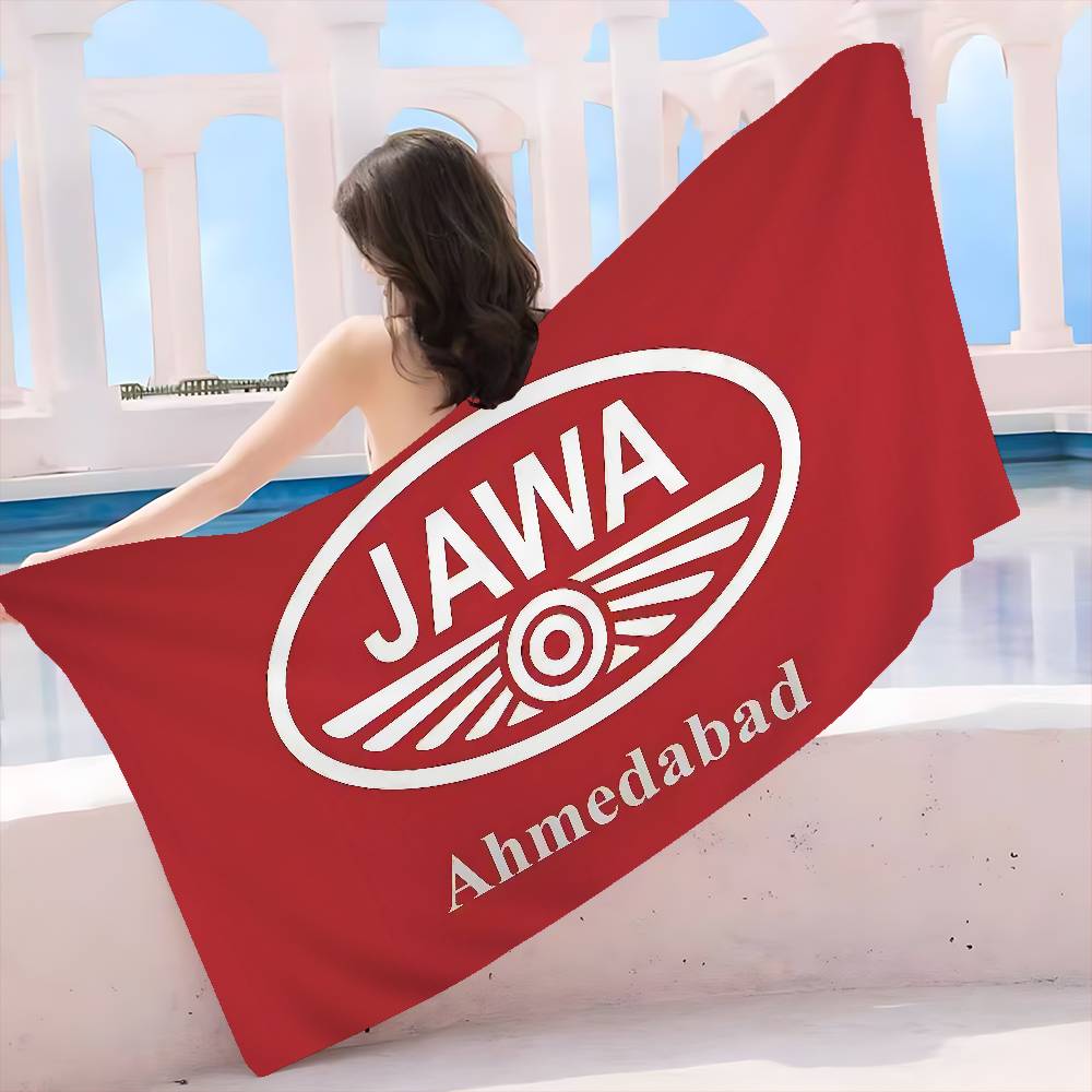 J-Jawa Мотоциклетный Логотип Аниме Пляжное Полотенце для Купания Мягкое Впитывающее Салфетка Детские Подарки для Детей Путешествия Кемпинг Спортзал