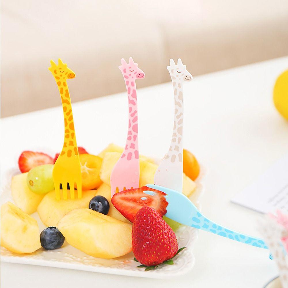 Plastic Kitchen Dining Tableware Set Fruit Fork Bento Fork Dessert Fork Toothpick