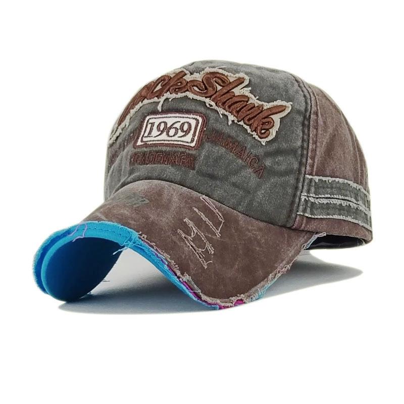 Унисекс, мытая бейсболка, высококачественная летняя шляпа Snapback, кепка для мужчин и женщин, шляпа с надписью 1969 года для папы