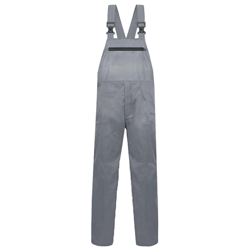 Unisex Pure Cotton Work Pants - Four Seasons Durable, Dirt & Wear-Resistant Plus Size Overalls for Machine Repair.