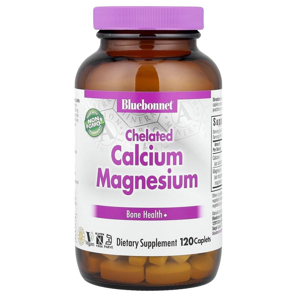 Bluebonnet Хелатный Кальций Магний Каплеты 120 Таблеток 1 шт