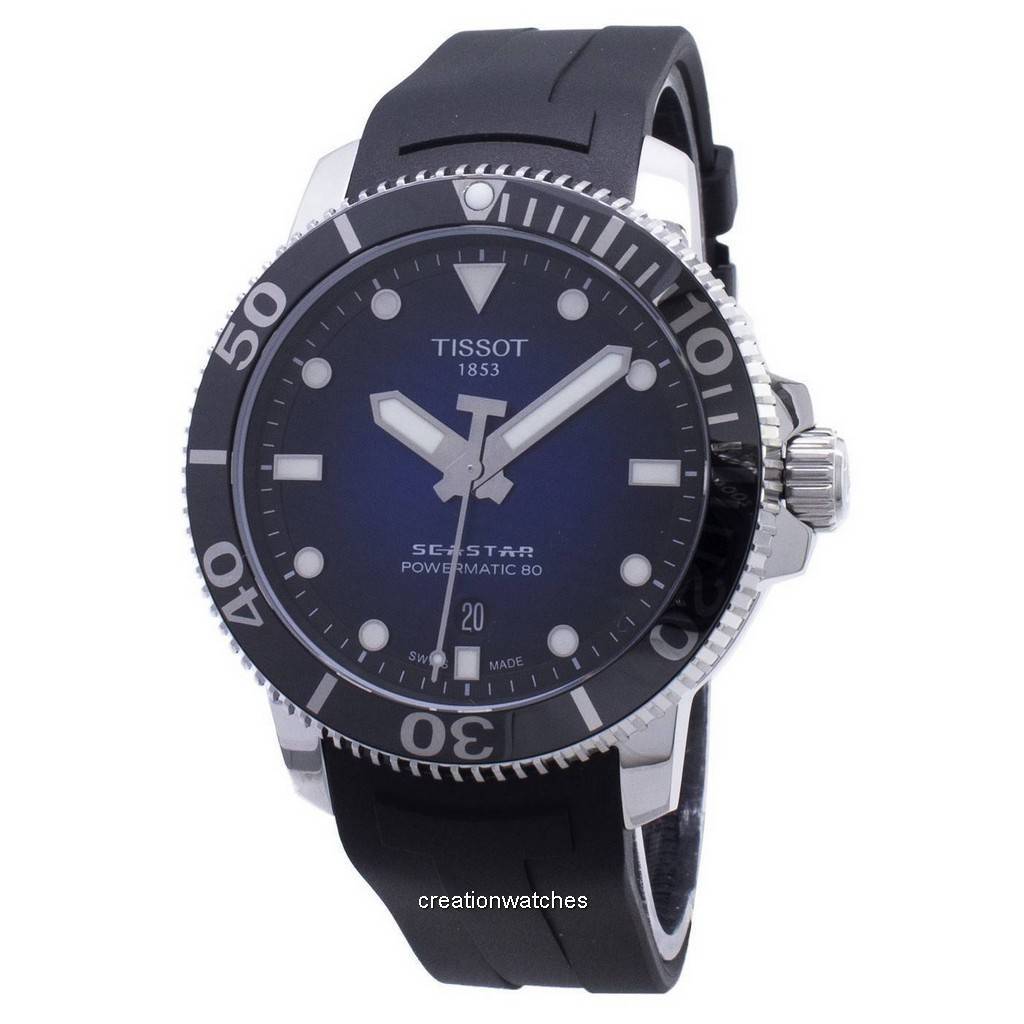 Tissot T-Sport Seastar 1000 T120.407.17.041.00 T1204071704100 Powermatic 80 Автоматические 300M Мужские часы