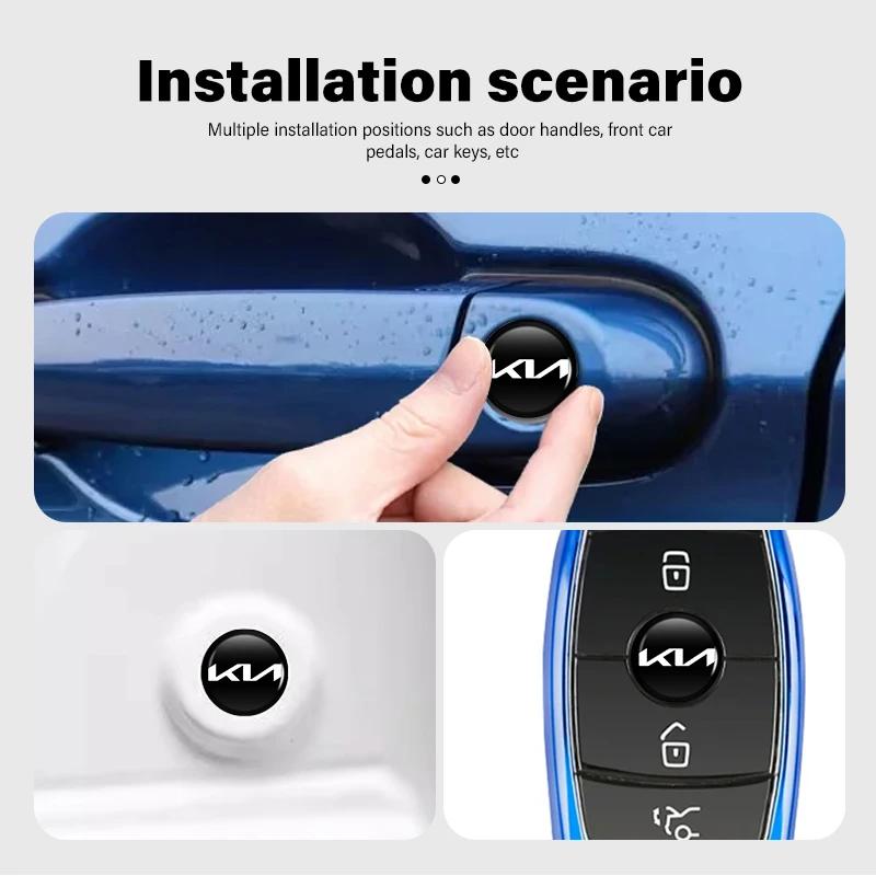 8pcs Car Door Lock Keyhole Anti-block Protection Stickers For KIA Cerato Soul Venga Forte Spectra Sedona Niro Cadenza BK7