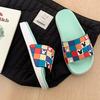 Модные домашние тапочки с открытым носком для ванной и женские сандалии аниме 2024 платформа шлепанцы каваи милые домашние мультяшные туфли W F