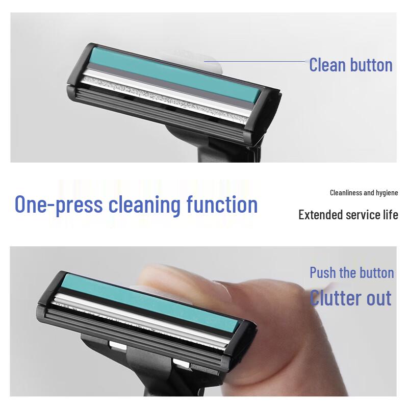 Набор бритвы для начинающих с 12 сменными кассетами и пеной для бритья