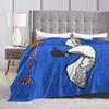 Heated Rivalry My self Portrait common loon  Knitted Blanket Coral Fleece Plush  Lightweight Thin Throw Blanket for Bed Bed Rug