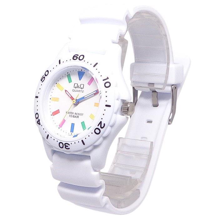 CITIZEN Watch 10 ATM Water Resistant Rotating Bezel 3 Hands Luminous Hands Polyurethane Strap Sport Watch Ladies' Q&Q VR25-002