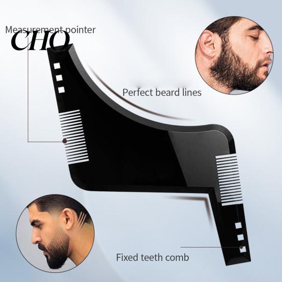 Beard Care Accessory Men Shaper Comb Tool Lineup Guide Professional Facial Precise Shaping Hair Goatee Whisker Styling Trimming Edging Template