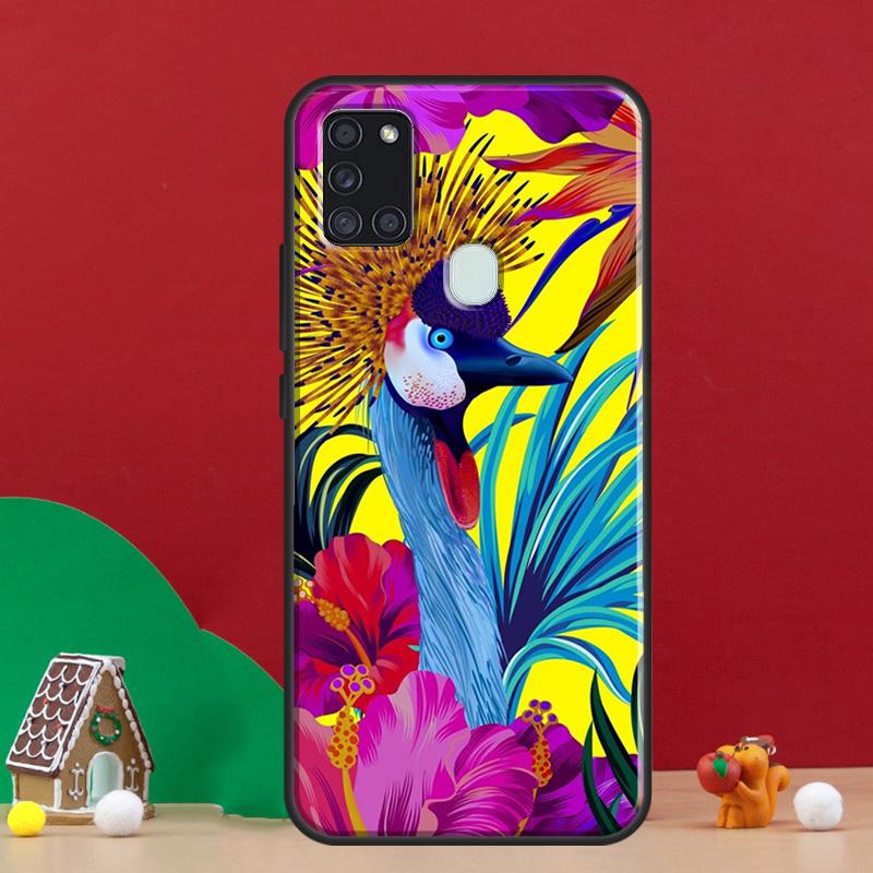Tropical aloha Hibiscus pattern Cover For Samsung Galaxy A54 A34 A14 A32 A12 A22 A52 A72 A13 A33 A53 A50 A52S A51 A71 Back Case