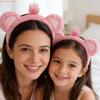Animal Ear Plush Animal Headband Soft Fuzzy Texture Cartoon Hair Hoop  Makeup Application