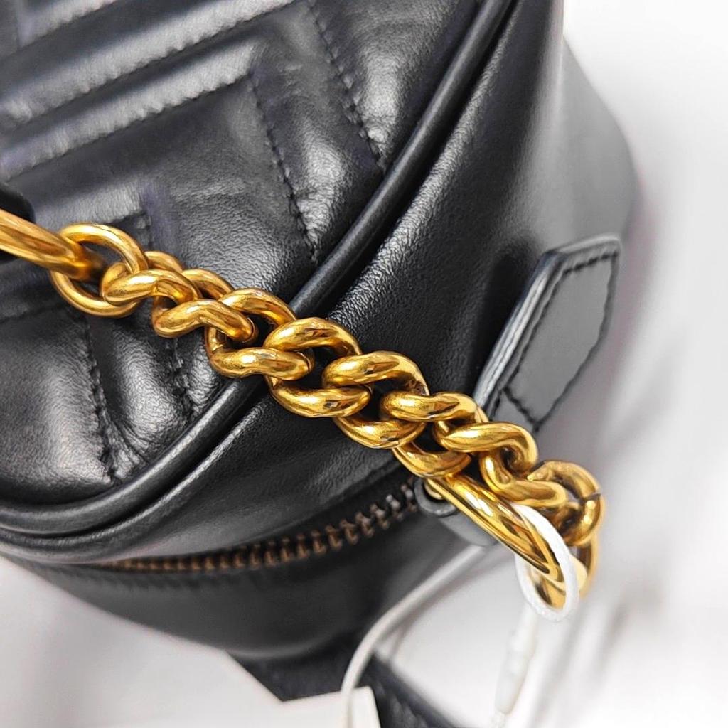 [Pre-Owned] Gucci GG Marmont Matelassé Mini Bag 'Nero' - Good #1QCCQHK