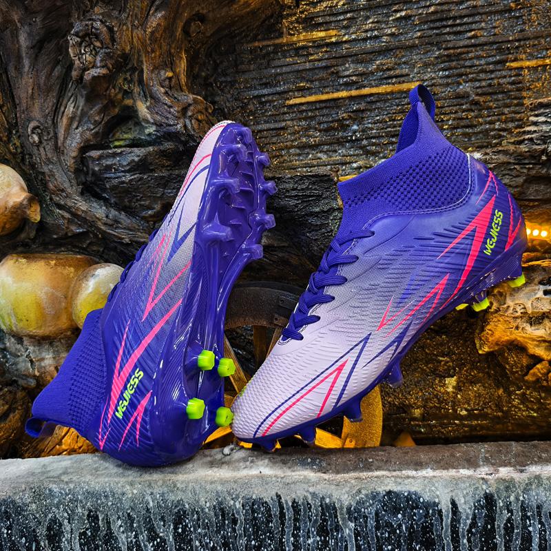 Soccer Cleats Indoor Soccer Shoes Mens Womens Anti Slip High Top Outdoor Grass Turf Football Cleats