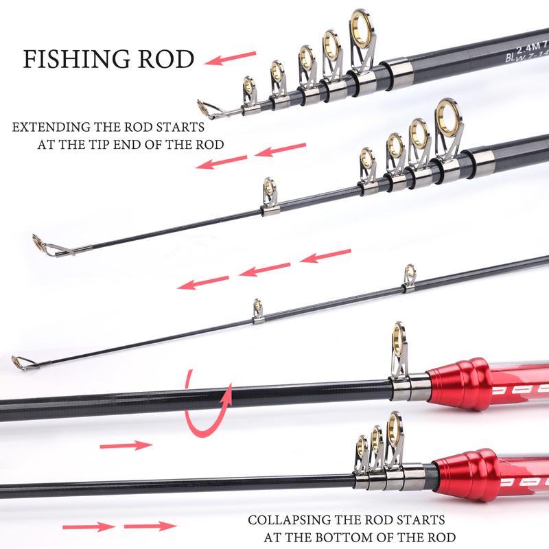 Удочка телескопическая металлическая карбоновая удочка уличные дорожные рыболовные снасти аксессуары