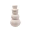 Ceramic LED Light Up Snowman 20cm