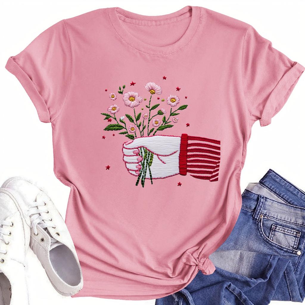 Футболки с короткими рукавами для женщин, модные топы, легкие и мягкие повседневные летние наряды, одежда