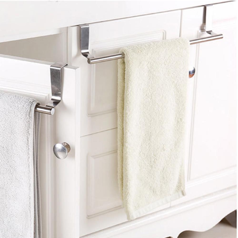 Одинарный держатель для полотенец, неперфорированный, для подвешивания полотенец, без сверления, для задней стенки дверцы шкафа, для кухни, ванной комнаты, для вешалки для полотенец