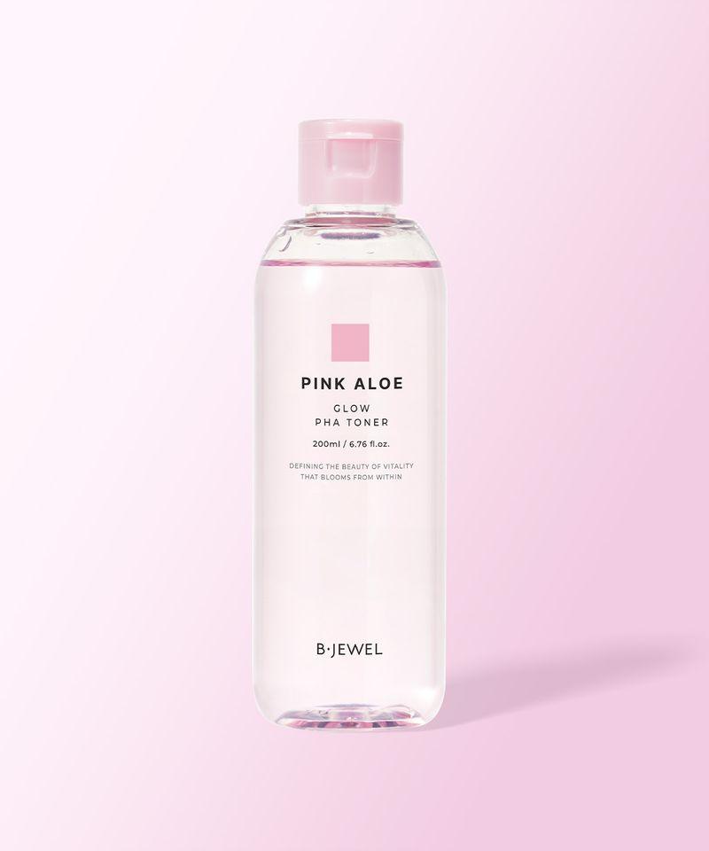 Pink Aloe Organic Hypoallergenic Glow PHA Exfoliating Skin Toner 200ml