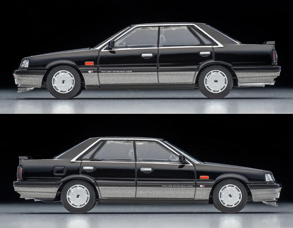 TOMYTEC Tomica Limited Vintage Neo Nissan Skyline HT GTS Twin Cam 24V 1987 Готовый продукт 1/64 LV-N301b 4-дверный черный/серебристый