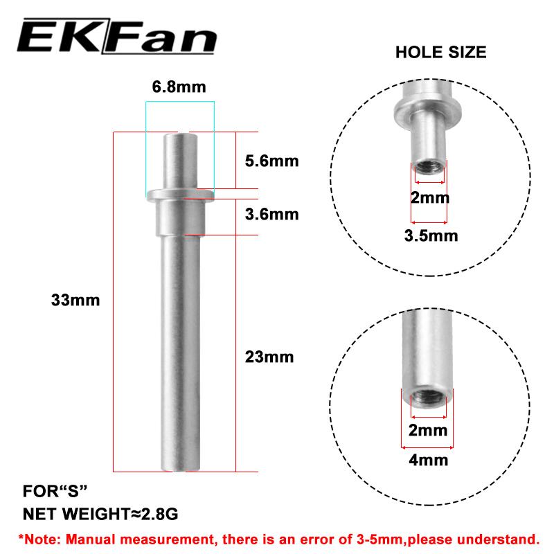 EKFan 1 Set Fishing Handle Knob Tool for Stainless Steel Axle Bearing Washers Gasket Screw Assembling Fishing Knob Tools Parts 4