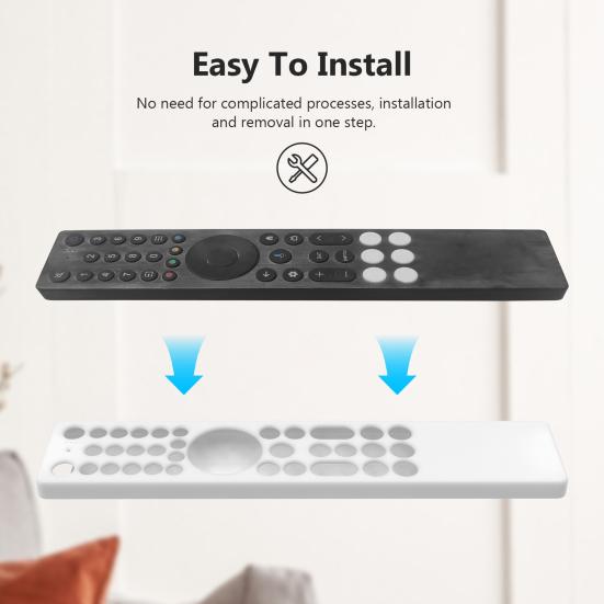 Силиконовый чехол для пульта дистанционного управления Защитный чехол Ударопрочный Водонепроницаемый Корпус пульта дистанционного управления со шнурком для TCL RC833A