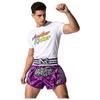 Embroidery Design Boxing Shorts Purple Color Kickboxing Shorts New Fight Shorts  Men Women