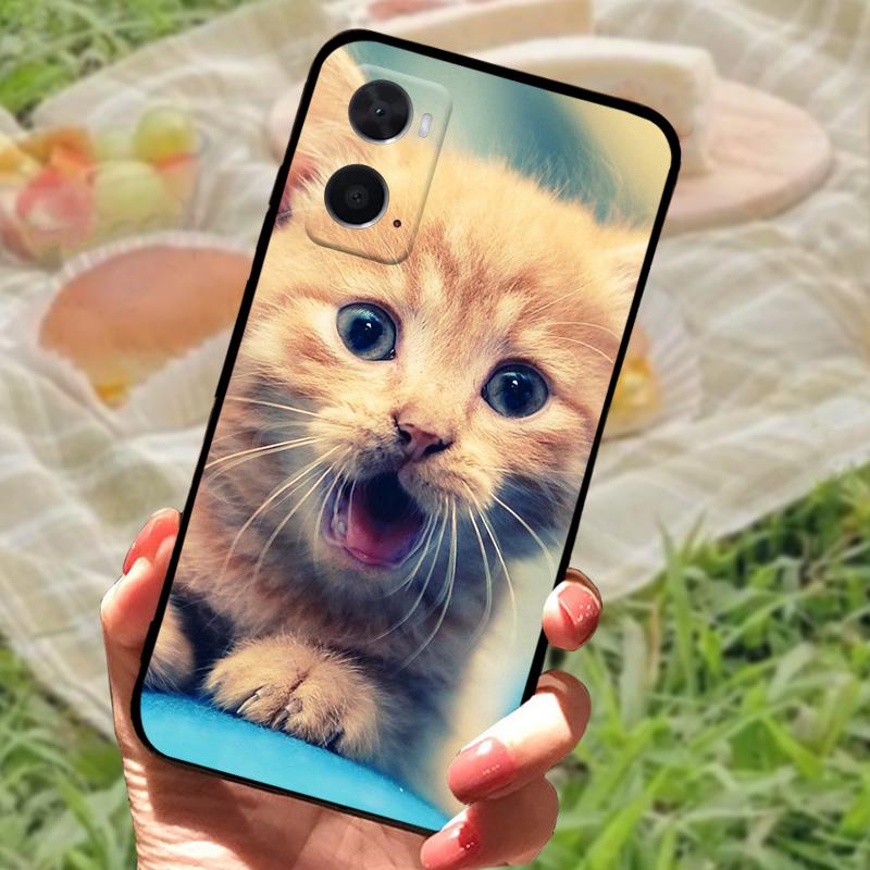 Чехол для OPPO A96 A36 A76 4G, противоударный задний мягкий чехол из ТПУ для телефонов OPPO A96 A36 A76 4G, роскошный черный защитный Fundas