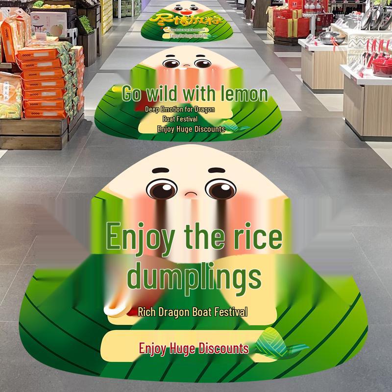 Dragon Boat Festival Floor & Door Decor: Stickers & Posters for Festive Atmosphere