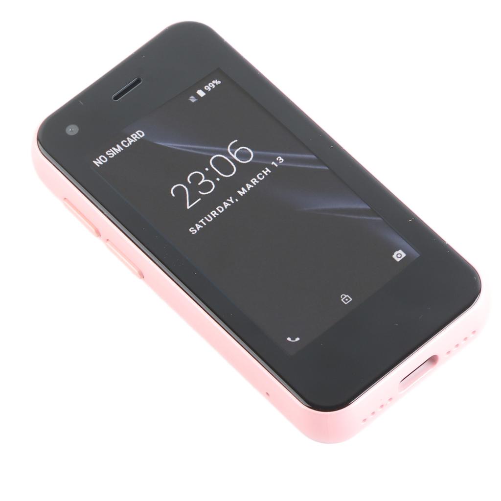 XS11 Mini Mobile Phone 2.5in WiFi GPS 1GB 8GB Quad Core for Android Smart Phone for Students Pink