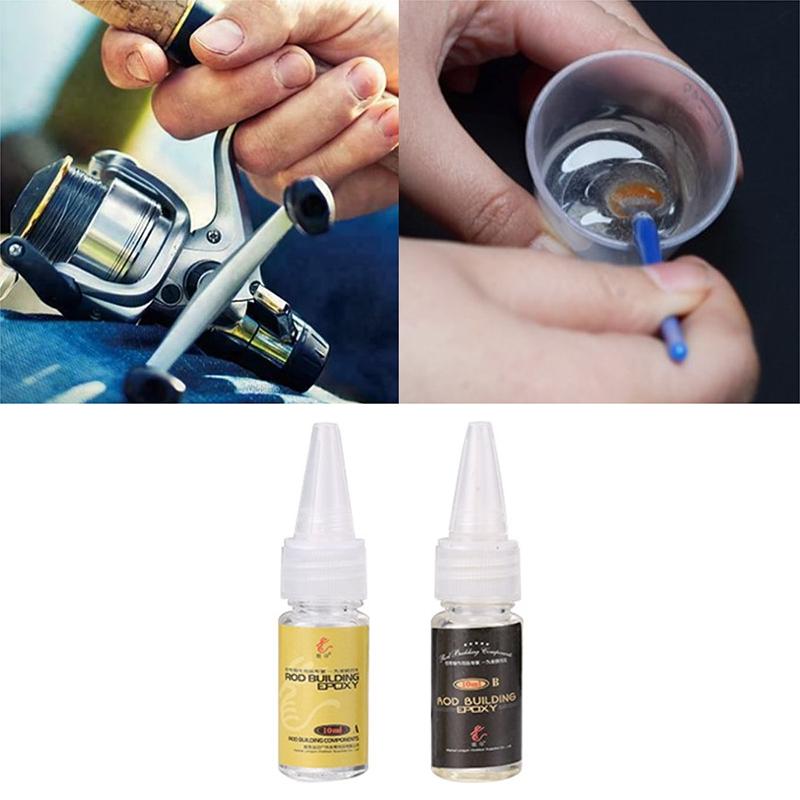 Эпоксидная смола Ab клей для удочки Руководство по ремонту своими руками Кольцо Карта Клей для галстука на сиденье
