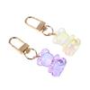 Cute  Bear Keychain Kawaii Airpods Key Chain Accessories Pendant For Clothes Backpack Keyring Phone Charm Couple Gift