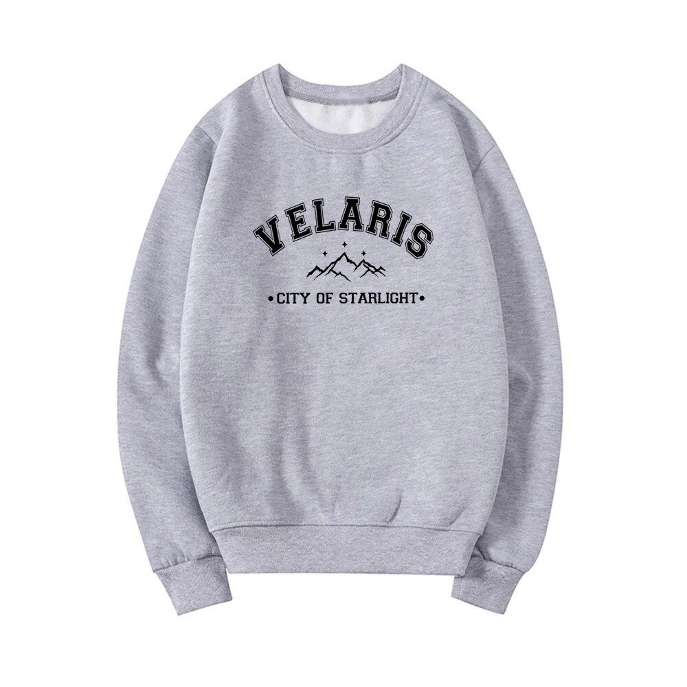 Толстовка Velaris City of Starlight Sarah J Maas, свитшот унисекс Night Court, книжный подарок, женские толстовки с рисунком унисекс