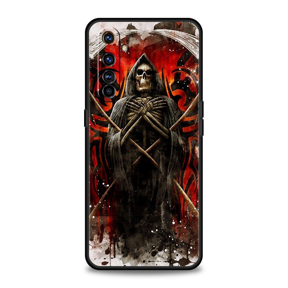Чехол для телефона Grim Reaper с черепом и скелетом для Realme GT Neo 2 3 3T, чехол для Realme 10 9 8 5G 7 6 GT2 Pro Plus 9i 8i C21 C11 C25 C35