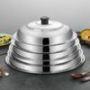 Anti-Scald Stainless Steel Pot Lid Anti- Spill Pot Cover Replacement Wok Lid Pan