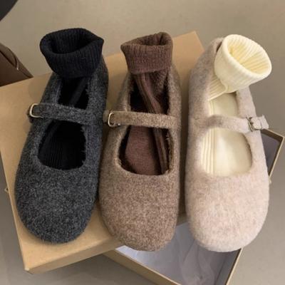 Модные туфли Мэри Джейн Женские балетки на плоской подошве с круглым носком Весенне-осенняя новая модная модель Удобные туфли с ремешком и пряжкой для женщин