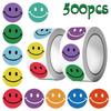 Рулон с 500 наклейками в виде мультяшных смайликов для DIY-декора и запечатывания конвертов