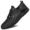 Мужские дышащие спортивные кроссовки на шнуровке Flyknit 2026 года, легкие, с пористой сеткой, доступны большие размеры