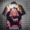 Sexy Anime Girl 3D Printed T-shirt Top Men's and Women's Fashionable Sports Plus Size T-shirt Sexy Girl Summer T-shirt Children's Clothing