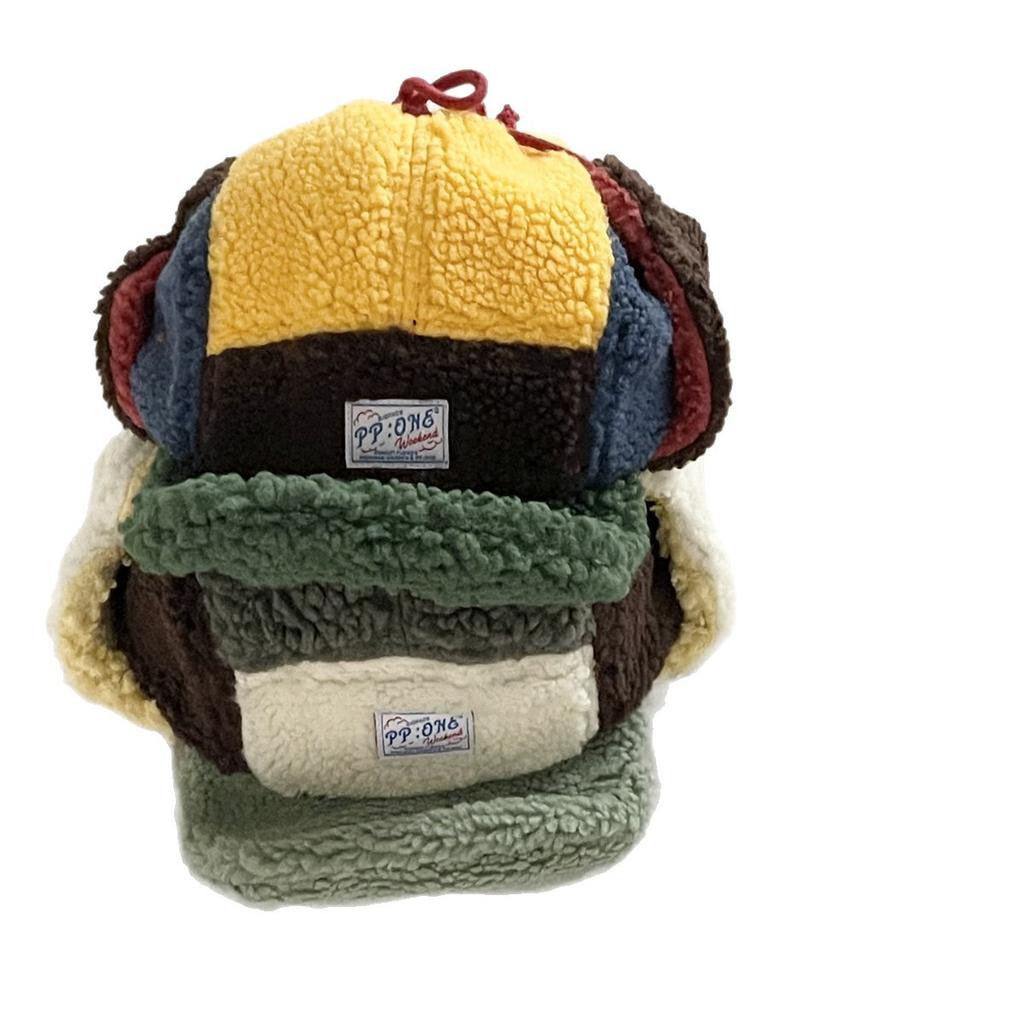 Милая шапка-ушанка из ягнячьего бархата в сочетании цветов для мужчин и женщин, для катания на лыжах и верховой езды на открытом воздухе, осенне-зимняя, утолщенная, теплая, шапка-авиатор, модная