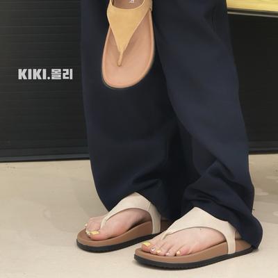 Туфли в стиле «отпуск» для пляжа с юбкой, с узором «елочка», универсальные сандалии с круглым носком и плоским носком, женские летние