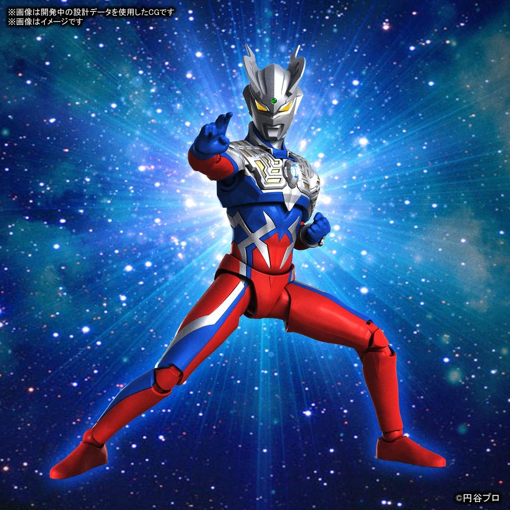 Стандартная пластиковая модель Ultraman Zero с цветовой маркировкой роста