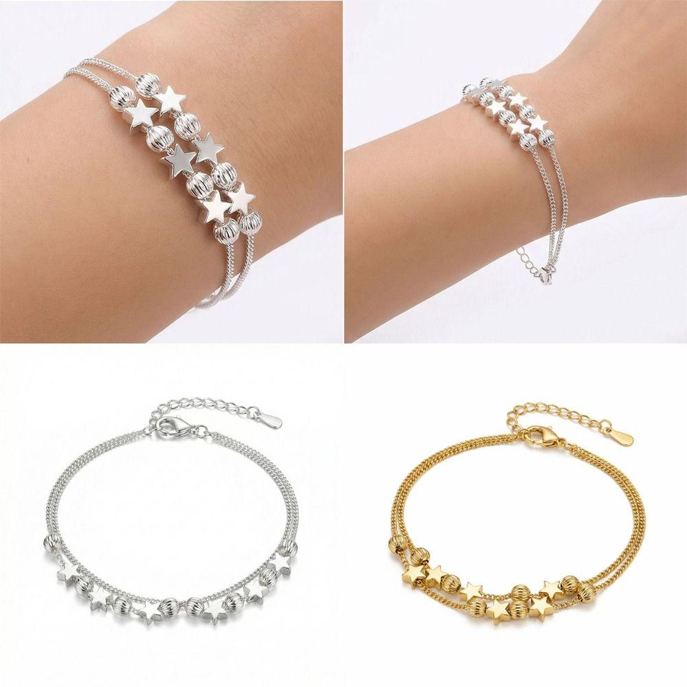 Luxury Star Bracelet Gold/Silver Charm Bracelet Fashion Women Bracelet