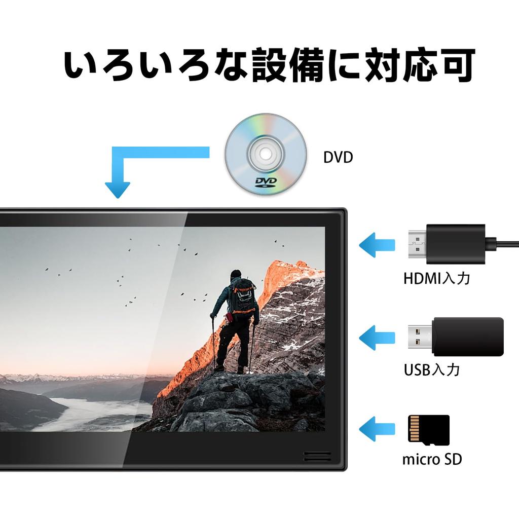 Монитор-подголовник DVD Монитор для заднего сиденья с DVD Воспроизведение CPRM по регионам Питание HDMI Мультимедиа Инструкция на японском языке в комплекте Годовая гарантияSAKUKA