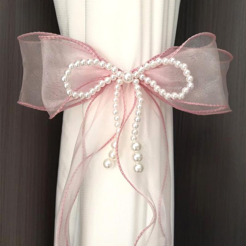 INS Подхваты для штор с бантом Оконные шторы Веревка для связывания Белые ремни для оконных штор Украшения для сумок Декор для штор Аксессуары